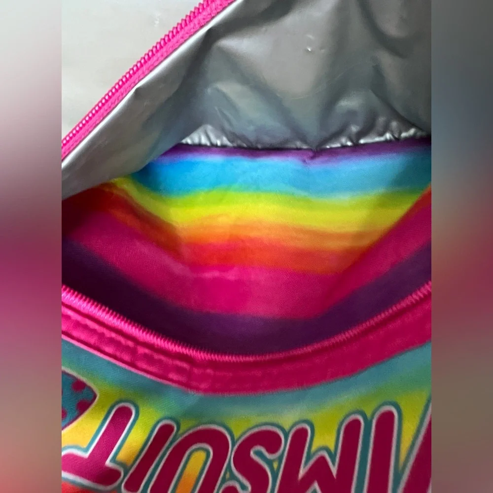 3C4G Stuff Bag swimsuit Pink Rainbow sunnies 2 in 1 Wet Dry rare color pattern